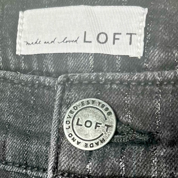 Ann Taylor LOFT Black Skinny Jeans 27 - Picture 5 of 10